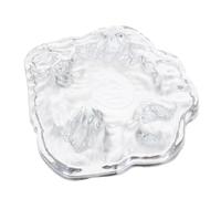 LOLIPPYY Cenicero de Vidrio Transparente para Cigarros Resistente al Viento Portátil y Decorativo para Balcón Oficina y Exteriores Diseño Vintage para Mesa y Hogar