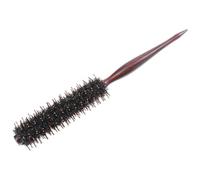 LOLIPPYY Cepillo Cabello Cerdas Redondas de Cerda de Jabalí Mango de Madera Cepillo Desenredante y Masajeador para Cabello Húmedo y Seco Adecuado para Peinar Rizar y Aumentar Volumen
