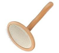 LOLIPPYY Cepillo Cardador para Fieltrar con Aguja Manual, Mango de Madera Ergonómico, Tamaño Pequeño Ovalado, Pincel para Cardar Lana y Proyectos de Fieltro Artesanal