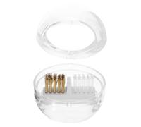 LOLIPPYY Cepillo de Limpieza para Brocas de Uñas Diseño Desmontable Cerdas Duraderas Herramienta Portátil para Manicura Cepillo Multifuncional para Polvo y de Brocas