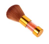 LOLIPPYY cepillo de peluquería cepillo de hombres peluquero brocha de afeitar cepillo para limpiar el cabello cepillo para quitar el pelo roto carcasa de plástico Brown