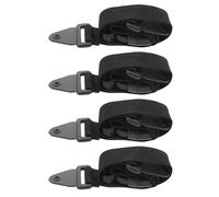 LOLIPPYY Cerraduras Ajustables para Botes de Basura al Aire Libre, Correa de Nailon Resistente Intemperie, Paquete de 4 Piezas con Gancho de Fijación para Tapa, Protección contra