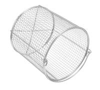 LOLIPPYY Cesta De Limpieza Ultrasónica De Alta Temperatura Cesta De Acero Inoxidable Limpiador a Vapor De Joyería De Malla Silver