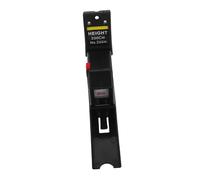 LOLIPPYY Cinta Métrica de Crecimiento para Niños y Adultos, Diseño Retráctil Ligero de 2 Metros en Abs/pvc, Adecuado para Hospitales y Hogar, Color Negro