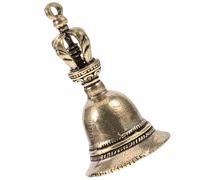 LOLIPPYY Colgante de Campana Artesanal de Cobre Vintage, Pequeña Campana para Manualidades Diy, Adorno de Llavero Ligero Sonido Claro, Decoración para Bisutería y Amuletos