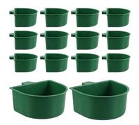 LOLIPPYY Comedero para Loros con Abrazadera 30 Piezas de Plástico Tazas Colgantes para Jaula Bebedero para Pájaros Pequeño Soporte Resistente para Alimentación en Hogar y Granja