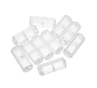 LOLIPPYY Condensadores de Seguridad para Persianas 10 Unidades, Clips Transparentes Desmontables Anti-estrangulación, Soporte Plástico para Cordones de Cortinas, Mecanismo