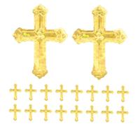 LOLIPPYY Confeti de Cruz para Decoración Religiosa Purpurina para Bautizos Comuniones Bodas y Celebraciones Decoración de Mesa Fácil Limpieza y Brillo Duradero