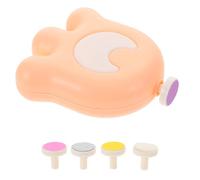 LOLIPPYY Cortaúñas Eléctrico para Ñiño y Niño con Motor Silencioso, Juego Multifuncional con 5 Cabezales de Pulido, Diseño Seguro, Rosa, Cuidado Doméstico de Uñas Delicadas