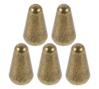 LOLIPPYY Cubiertas Metálicas para Perillas de Palanca de Guitarra Eléctrica 3/5 Vías, 5 Piezas Color Bronce para Interruptor y Brazo de Trémolo, Accesorio de Guitarra Eléctrica, Tapa