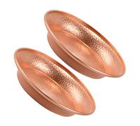 LOLIPPYY Cuencos de cobre 2 piezas de cobre puro tibetano cuencos de sacrificio para agua bendita Buda cuencos de agua meditación hogar decorativo mandala plato