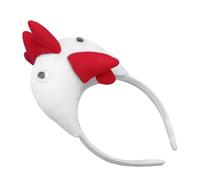 LOLIPPYY Diadema de Animales Gallina para Disfraz 1 Unidad Tamaño Ajustable Tela Suave Niñas Fiesta Pascua Accesorio Cabello Divertido y Cómodo