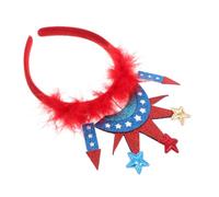 LOLIPPYY Diadema Del Día Independencia Bandana Hair Accessory for Festivals Party Decorations Patriotic Hair Accessory for of July Celebrations