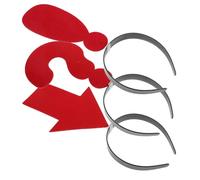 LOLIPPYY Diadema para Fiesta 3 Piezas Símbolos Flecha Signo de Interrogación Exclamación Accesorio para Cosplay y Fotografía Aro Pelo Decorativo para Cumpleaños y Eventos