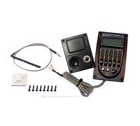LOLIPPYY Ecualizador De Bandas Para Guitarra Preamplificador Piezoeléctrico Sintonizador Manual y Automático Compatible Guitarras Acústicas y Clásicas Sin Batería Negro