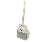 LOLIPPYY Escoba y Recogedor Infantil de Plástico Seguro para Kit de Limpieza Montessori Pequeño y Color Verde Fomenta Habilidades Manuales y Responsabilidad Jugando Casa