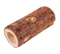 LOLIPPYY Escondite de Madera para Hámsters con Seis Refugio Natural y Túnel para Roedores Pequeños Compacto Ligero y Saludable para Jaulas de Hamsters y Gerbos