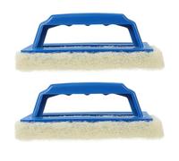 LOLIPPYY Esponja de Limpieza para Baño y Cocina Mango Ergonómico, 2 Piezas, Estropajo Resistente para Fregado de Bañeras y Azulejos, Almohadilla de Limpieza Multiusos, Adecuado para Uso