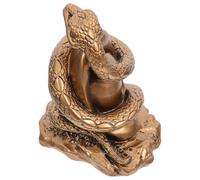 LOLIPPYY Estatua de Resina de Serpiente Zodiacal Pequeña Decoración Creativa para Oficina Dormitorio y Sala Adorno Compacto y Coleccionable para Hogar