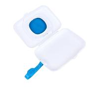 LOLIPPYY Estuche Portátil para Pañuelos Húmedos para Ñiño, Azul, Silicona, Compacto y Reutilizable, Adecuado para Exteriores y Cochecito, Práctico para Mamás en Viaje, Diseño Ligero