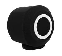 LOLIPPYY Filtro Antiviento Espuma para Micrófono C1 Red Negra y Marco, Cubierta Insonorizada para Grabación, Funda Absorbente de Sonido para Equipo de Producción Musical y Uso