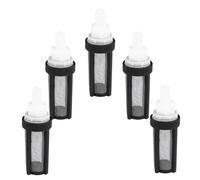 LOLIPPYY Filtro de Microbomba de Entrada de Agua Negra Malla Inoxidable | 5 Piezas, Ajuste para Tubo de Silicona, Diámetro Interior 7mm u 8mm, Protege contra Residuos