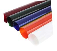 LOLIPPYY Filtro de Papel para Luz Roja de Estudio Fotográfico 5 Piezas Oscuro Ajuste Temperatura Color Accesorio para Iluminación de Cine y Fotografía