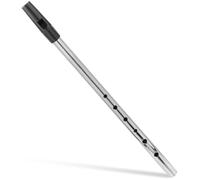 LOLIPPYY Flauta Travesera De Metal En Clave De Do c Para Niños y Principiantes, Flauta Silbato De Tono Alto Color Plata, Instrumento Musical Irlandés Portátil Para Educación y Ocio