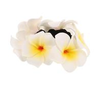 LOLIPPYY Foam Hawaiian Chicken Egg Flower Hair Tie Ligero y Suave para Mujeres Banda Floral para Coleta para Fiestas Playa y Vacaciones de