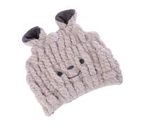 LOLIPPYY Gorro de Toalla Absorbente Material Sintético Beige para Secar el Cabello Infantil Rápido Secado y Prevención de Daños, Adecuado para Uso en Casa y Viajes