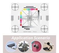 LOLIPPYY Herramienta de Calibración para CCTV Tarjeta de Prueba de Lentes Profesional 40X30 CM Adhesiva Comprobador de Calidad de Imagen y Enfoque para Monitoreo y