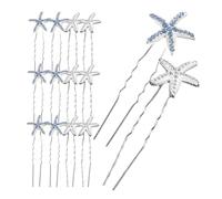 LOLIPPYY Horquillas Pelo de Estrella de Mar Gemas de Imitación 20 Piezas Tamaño Mediano para Mujer Boda Fiesta Niña Accesorios Decorativos