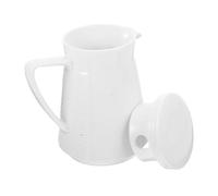 LOLIPPYY Jarra Cerámica Grande Capacidad con Tapa Hermética Resistente y Multiusos para Agua y Jugos para Uso Familiar y Regalos Prácticos