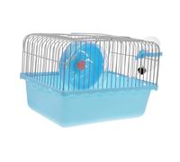 LOLIPPYY Jaula Transporte Portátil para Hámsters y Chinchillas con Soporte para Botella y Accesorios Diseño Adaptable y Materiales Seguros para Pequeños Roedores Viaje