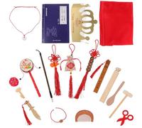 LOLIPPYY Juego de 22 Piezas para Ñiño de 1 Año, Juguetes Tradicionales Chinos para Cumpleaños, Decoración Infantil para Mesa y Habitación, Estilo Chino, Accesorio Ligero y Varios estilos