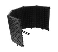 LOLIPPYY Juego de 5 Paneles Absorbentes de Sonido para Micrófono, Escudo de Aislamiento Plegable de Materiales Abs y Eva, Protector Insonorizado para Grabación en Estudio y Reducción