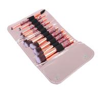 LOLIPPYY Juego de Pinceles de Maquillaje Profesional Mango Largo y Fibra Sintética, 10 Piezas para Rostro y Ojos, Aplicador de Polvo, Set de Brochas para Mujer, Accesorios para Maquillaje