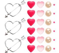 LOLIPPYY Juego de Relleno de Jarrón Flotante de Cuentas Decorativas en Forma de Corazón Material Resistente Paquete para Decoración de Bodas y Festivales Adecuado para Velas y