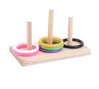LOLIPPYY Juguete Educativo para Loros de Anillos de Resistente para Entrenamiento Interactivo de Aves Complementos para Aviarios Color Aleatorio Color Aleatorio