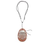LOLIPPYY Kalimba Mini Notas Piano de Dedos de Madera con Cuerda Colgante Instrumento Musical Portátil para Principiantes y Adultos Color Aleatorio Color Aleatorio