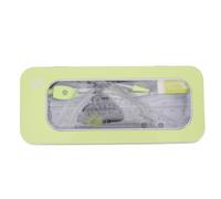 LOLIPPYY Kit de Brújula Compacta para Estudiantes 7 Piezas Regla Triangular Verde, Transportador y Material de Oficina, Herramienta de Dibujo y Kit de Matemáticas para Uso Escolar