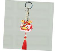 LOLIPPYY Llavero Colgante Dragón Rojo para Bolso con Diseño de Danza del León Ligero y Compacto Regalo Creativo para Año y Fiestas Decoración Portátil para Llaves