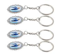 LOLIPPYY Llavero Religioso Virgen María de Aleación Metálica, 4 Piezas para Bolso y Recuerdo Católico, Colgante Pequeño para Hombres y Mujeres, Decoración Espiritual y Símbolo de Fe