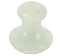 LOLIPPYY Masajeador Manual de Hongos de Jade Natural, Herramienta de Masaje Facial Gua Sha, Rodillo Raspador para Spa, Alivio y Cuidado Piel, Uso en Rostro y Cuello, Verde