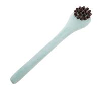 LOLIPPYY Masajeador Manual de Meridianos Martillo de Madera, Palo de Masaje Terapéutico de 48 CM, Color Azul Claro Cabezal de Masaje de Madera, Herramienta Portátil para Aliviar Hombros,