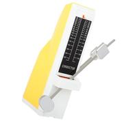LOLIPPYY Metrónomo Mecánico Profesional para Instrumento Musical Metrónomo para Piano Guitarra Batería Ritmo Ajustable Color Amarillo Uso Exámenes y Práctica