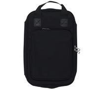 LOLIPPYY Mochila Portátil para Baquetas de Madera de Arce 5a, Bolsa Negra Gruesa para 12 Pares, Diseño Curvo para Percusión, Accesorios Prácticos para Batería y Uso en Conciertos