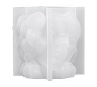 LOLIPPYY Molde de Silicona para Maceta de Rostro Humano Resistente y Reutilizable para Flores Suculentas Artesanía DIY con Resina Soporte para Velas y Organizador Creativo