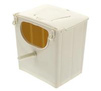 LOLIPPYY Nido de Cría para Periquitos y Loros, Caja Nido de Plástico Durable y Resistente, Incubadora de Aves Tapa Abatible, Suministros para Pájaros en Jaula, Adecuado Color
