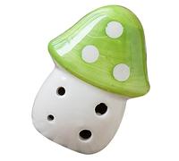 LOLIPPYY Ocarina De Cerámica Forma De Hongo De Orificios Para Niño Niña Instrumento Musical Portátil Para Principiantes y Educativos